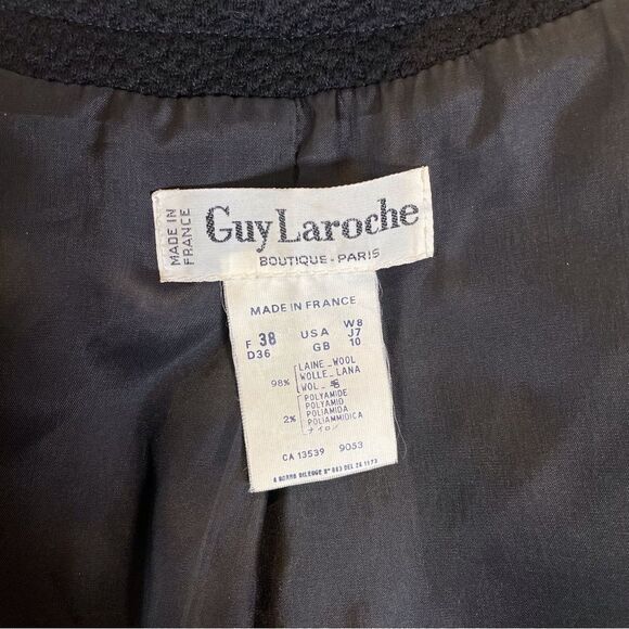 Guy Laroche 80s Wool Cropped Jacket - Picture 11 of 11